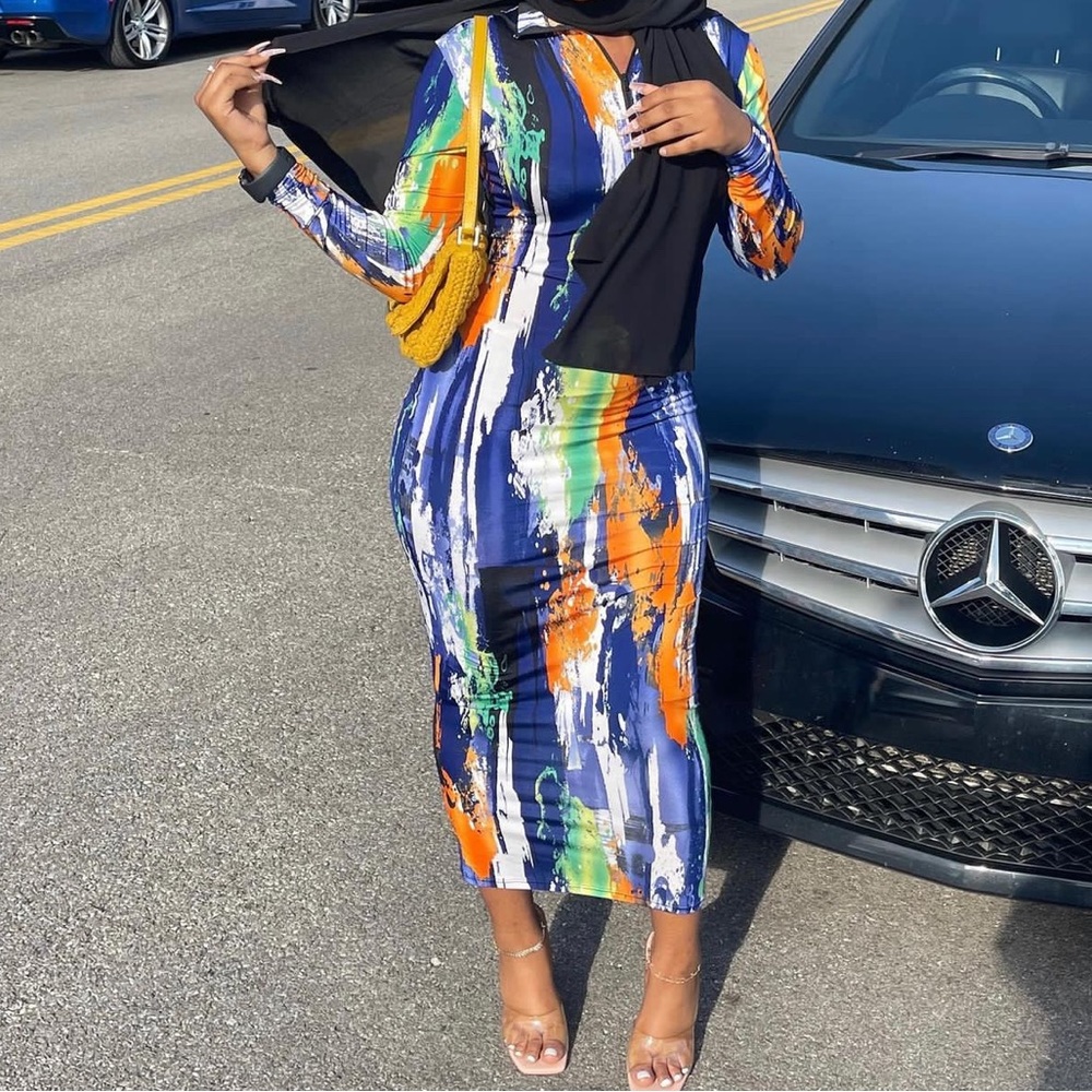 HYBRID MAXI ZIP UP DRESS